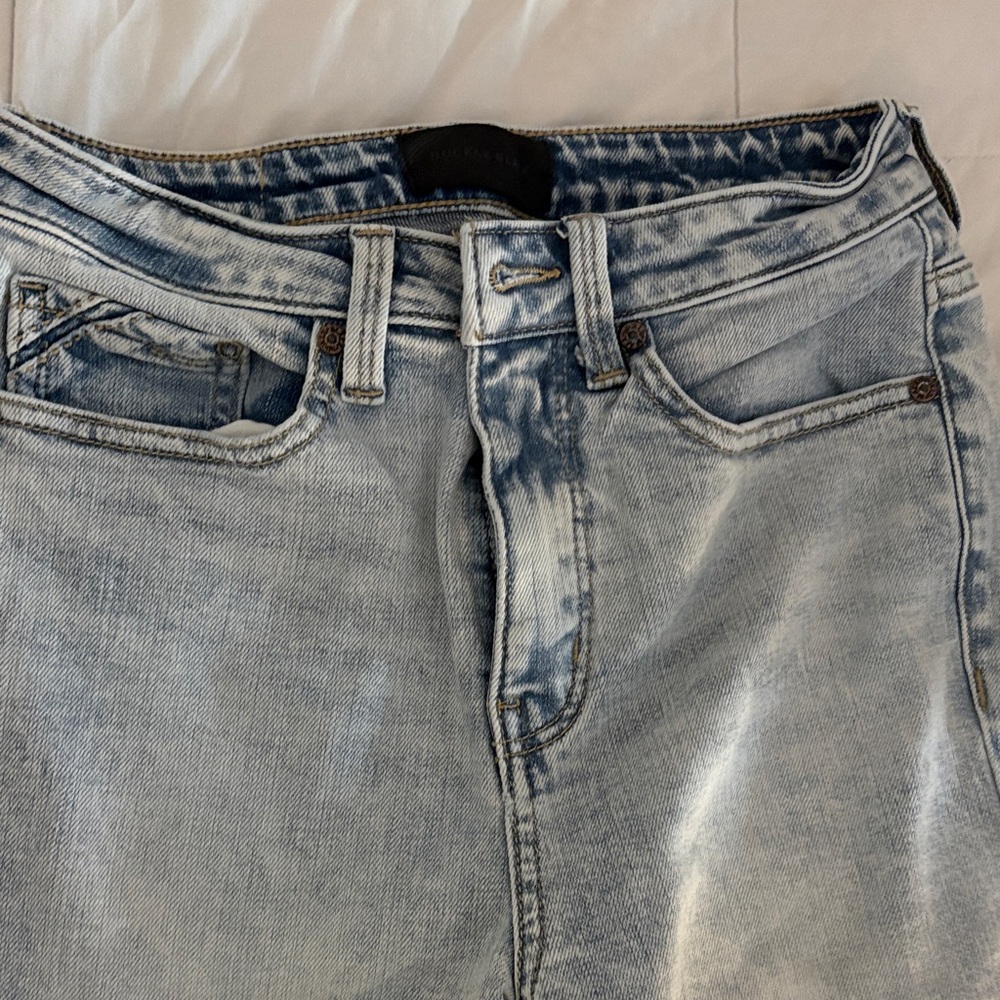 Buckle Light Blue Women's Skinny Jeans